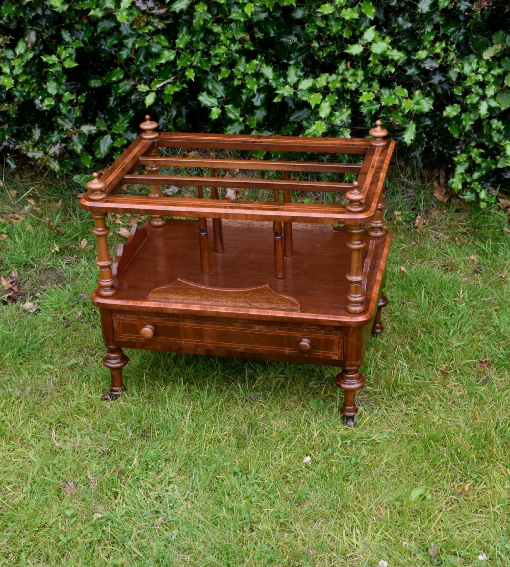Victorian Walnut Canterbury