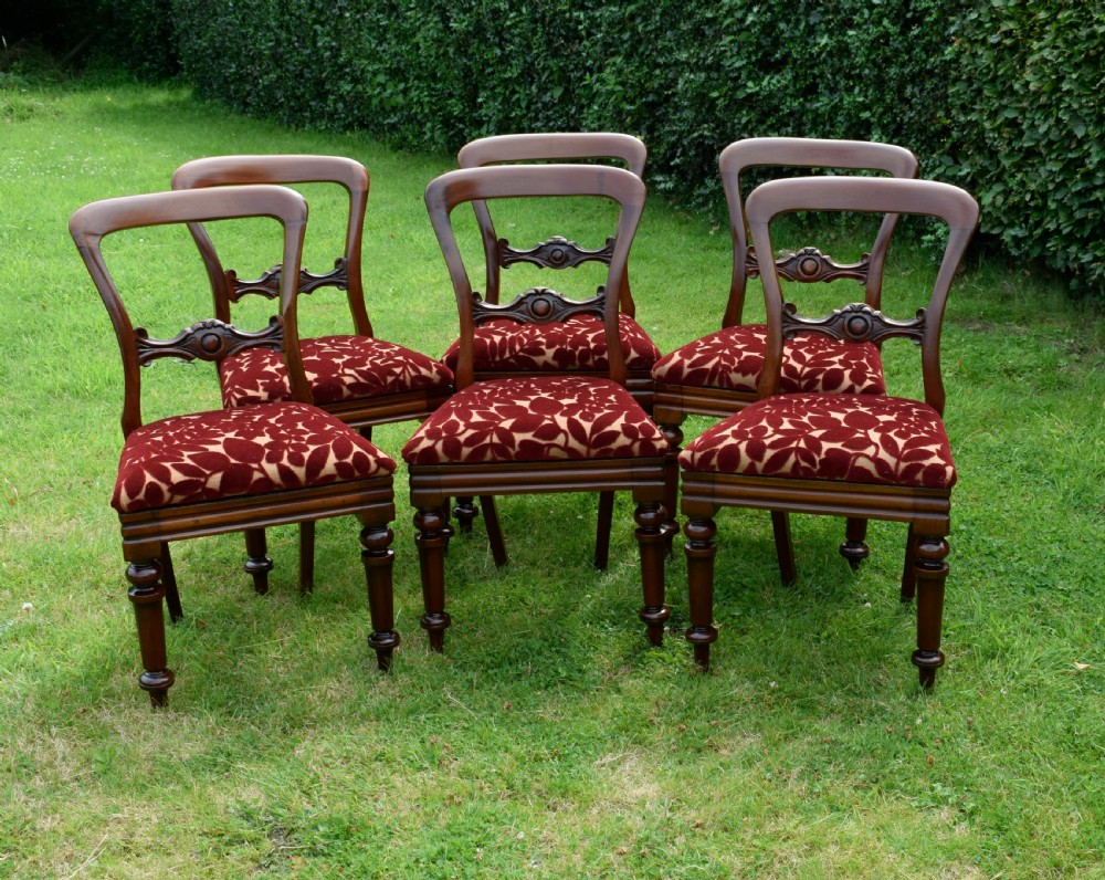 Set of 6 Quality Victorian Dining Chairs