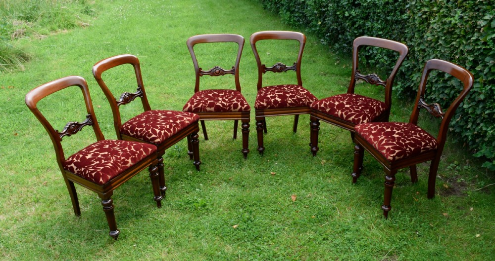 Set of 6 Quality Victorian Dining Chairs View II