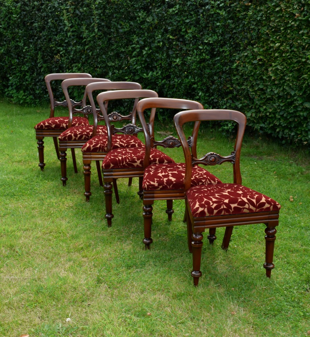 Set of 6 Quality Victorian Dining Chairs View III