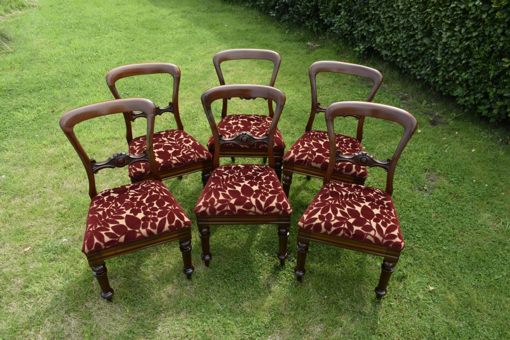 Set of 6 Quality Victorian Dining Chairs View IV