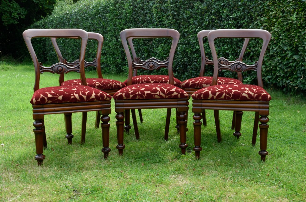 Set of 6 Quality Victorian Dining Chairs View V