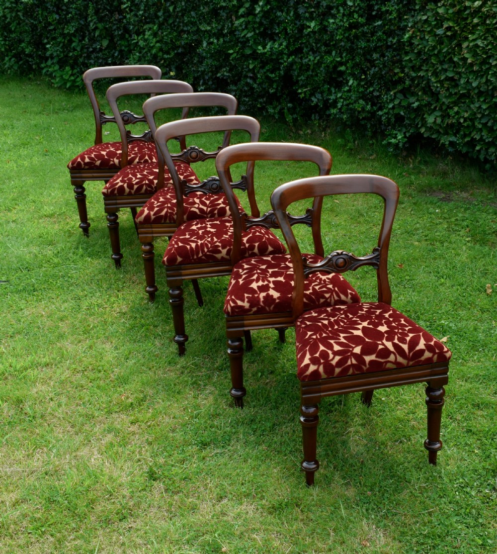 Set of 6 Quality Victorian Dining Chairs View XI
