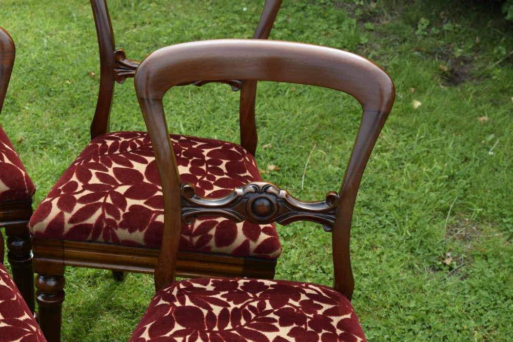 Set of 6 Quality Victorian Dining Chairs View XIV