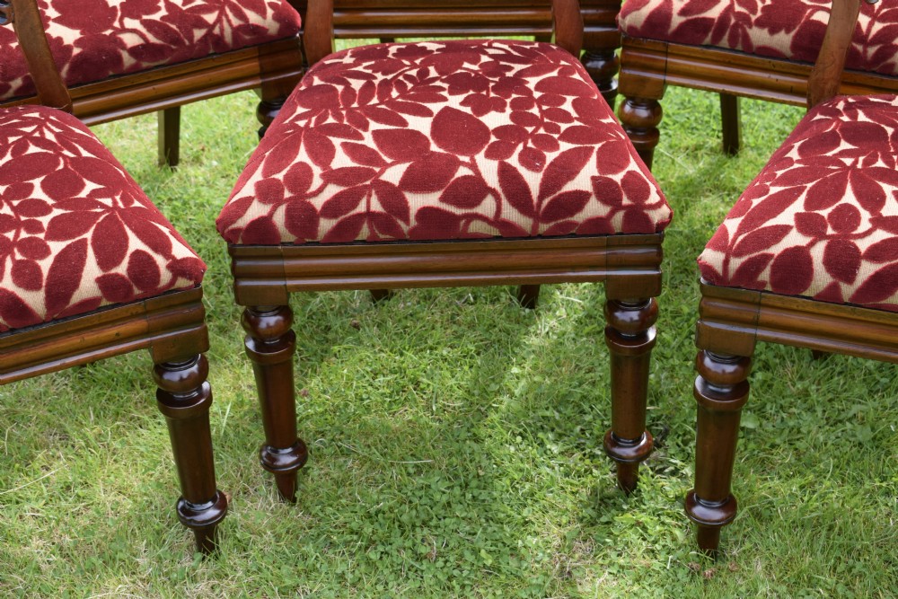 Set of 6 Quality Victorian Dining Chairs View XVI