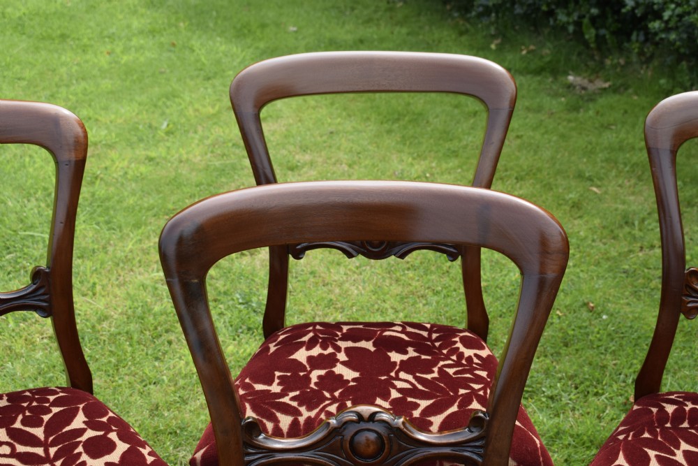 Set of 6 Quality Victorian Dining Chairs View XVII