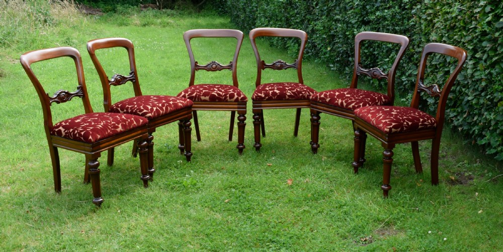 Set of 6 Quality Victorian Dining Chairs View XIX
