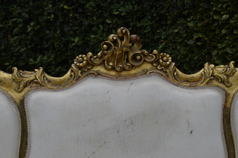 19th Century Gilded French Couch View IV