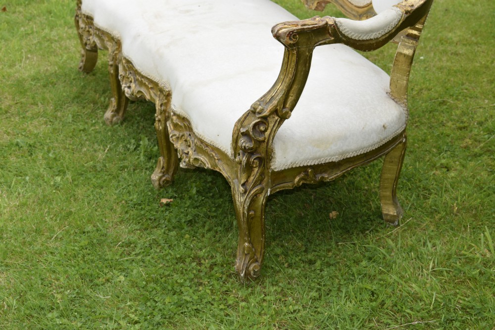 19th Century Gilded French Couch View VI