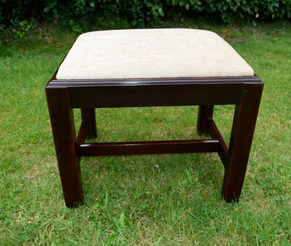 Georgian Mahogany Stool View X