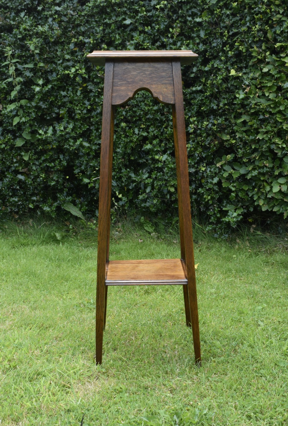 Early 20th Century Oak Jardiniere Stand 
 View V