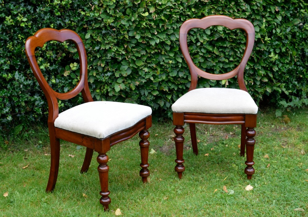 Pair of Victorian Crown Back Chairs View IV
