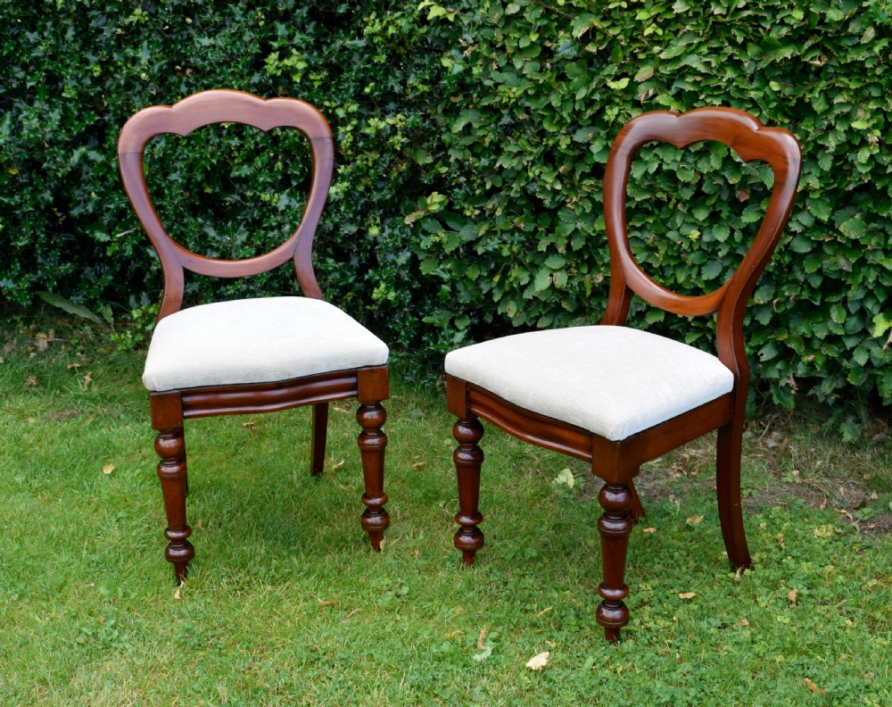Pair of Victorian Crown Back Chairs View VI