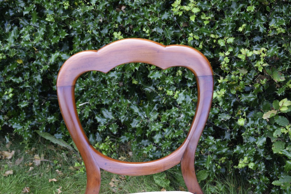 Pair of Victorian Crown Back Chairs View VII