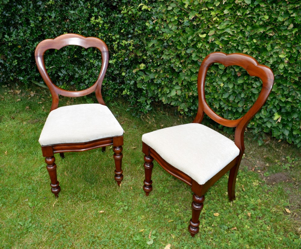 Pair of Victorian Crown Back Chairs View VIII