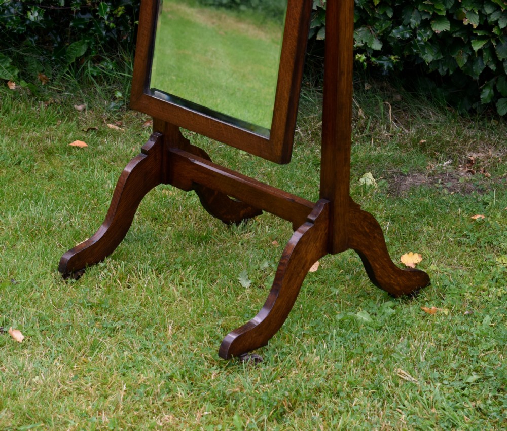 Early 20th Century Cheval Mirror View IV