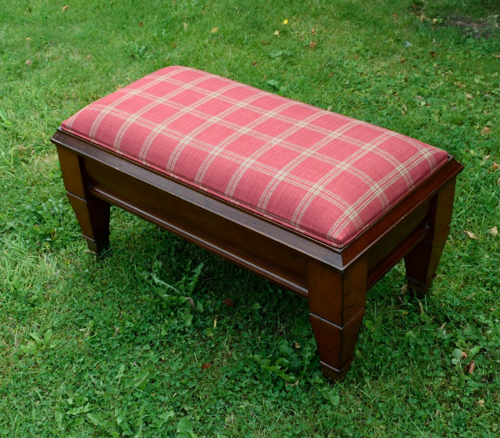 Large Mahogany Centre Stool