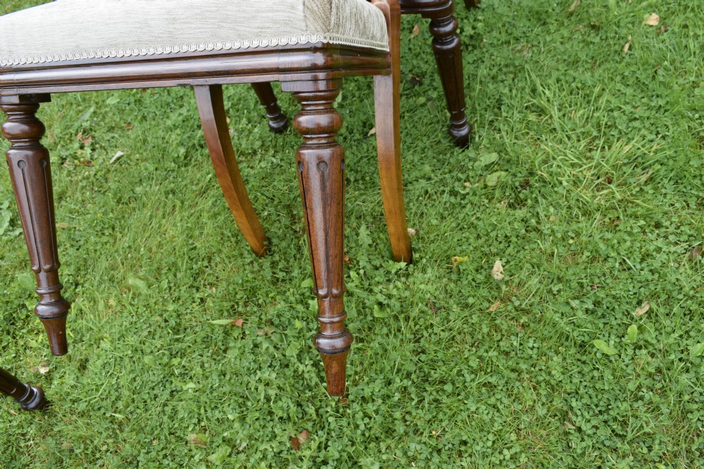 Set Of 4 Regency Rosewood Dining Chairs View IX