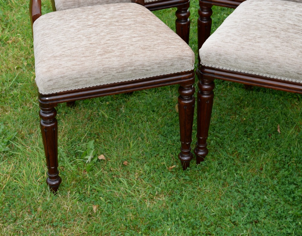 Set Of 4 Regency Rosewood Dining Chairs View XIII