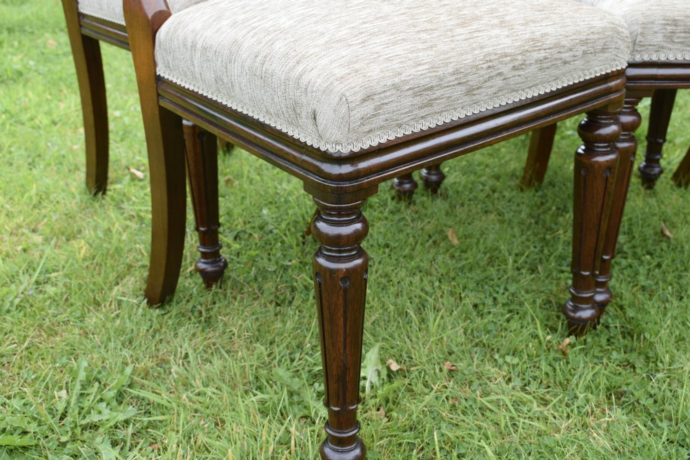 Set Of 4 Regency Rosewood Dining Chairs View XIX