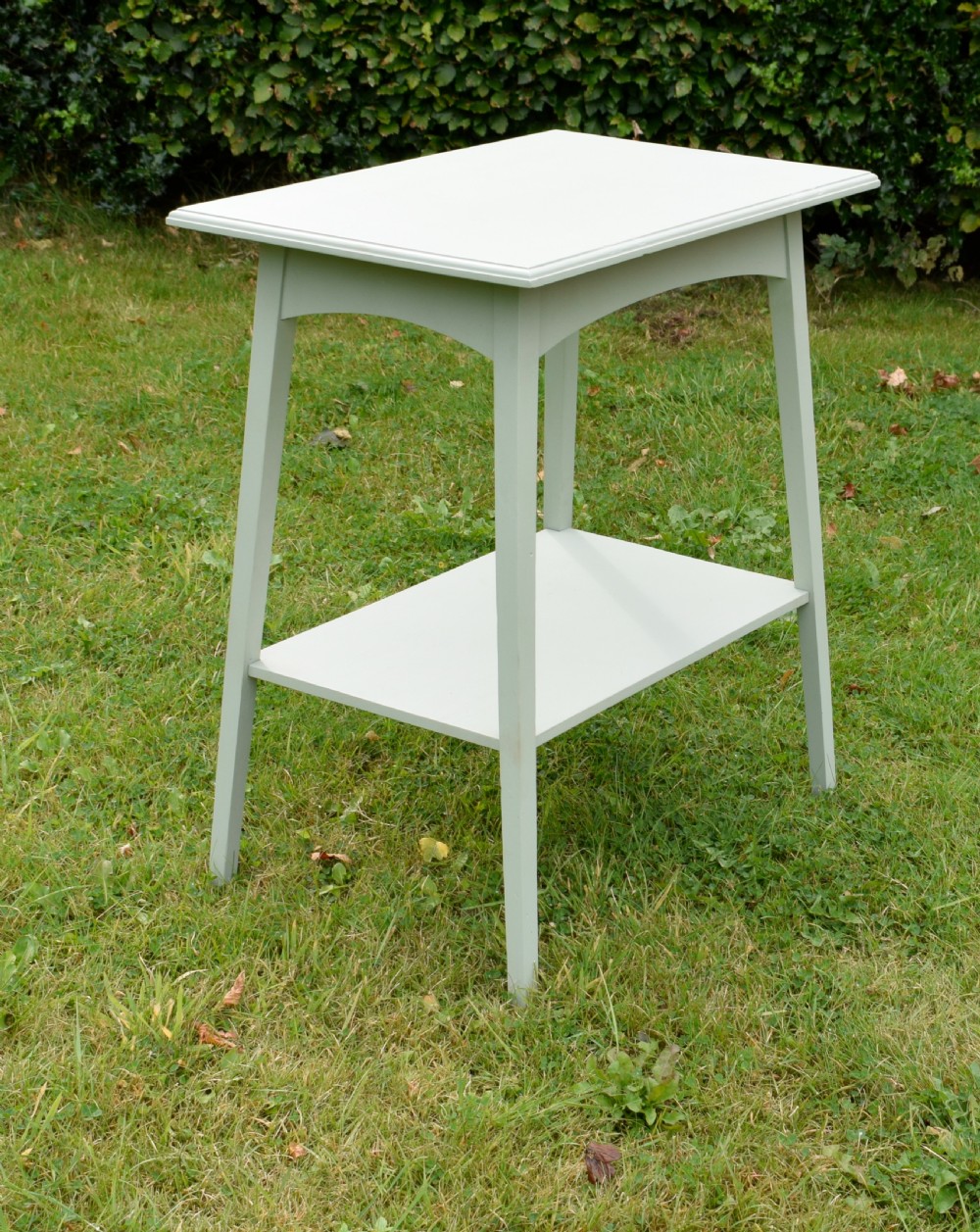 Oak Arts & Crafts Side Table Painted