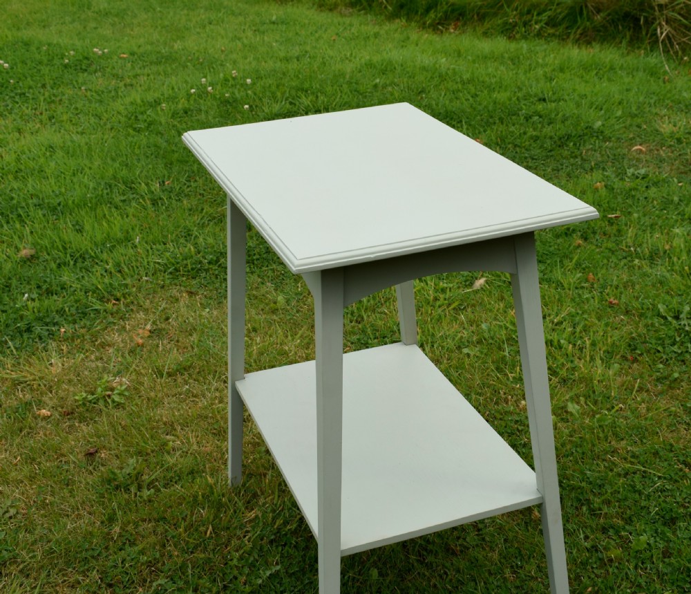 Oak Arts & Crafts Side Table Painted View VIII