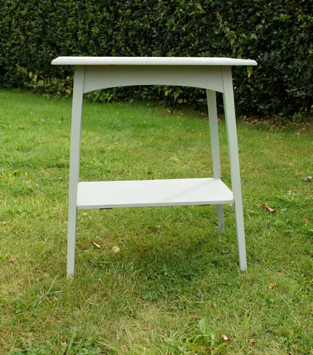 Oak Arts & Crafts Side Table Painted View X
