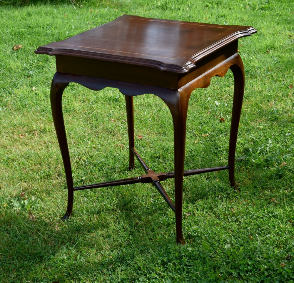 Edwardian Mahogany & Satinwood Centre Table View III