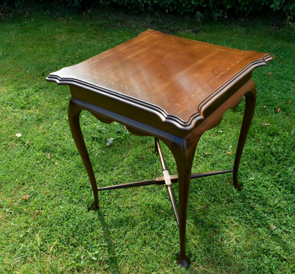 Edwardian Mahogany & Satinwood Centre Table View V