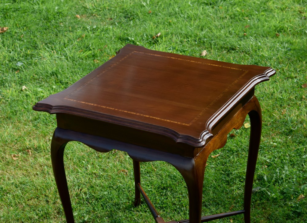 Edwardian Mahogany & Satinwood Centre Table View VI