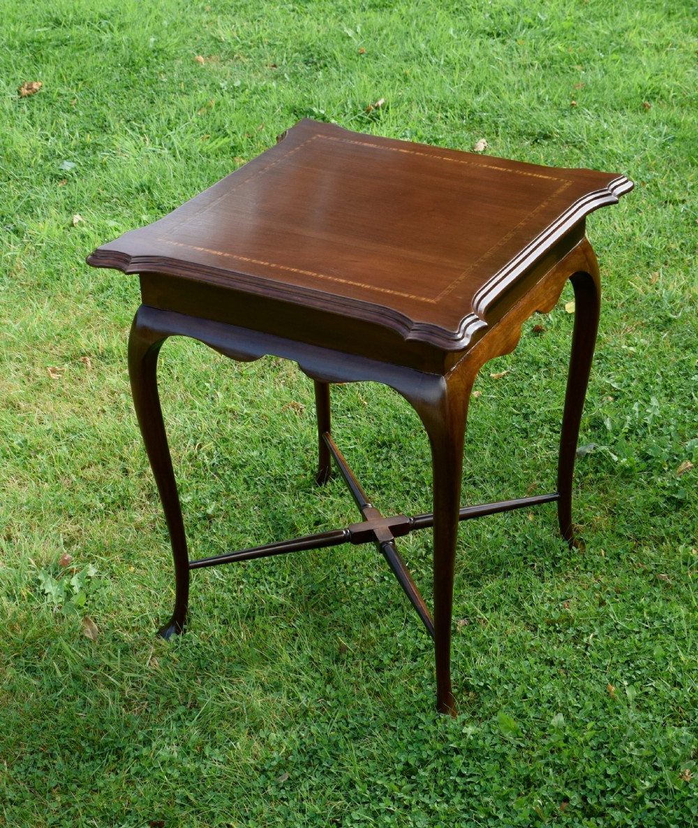 Edwardian Mahogany & Satinwood Centre Table View VII