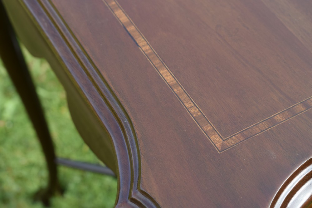 Edwardian Mahogany & Satinwood Centre Table View VIII