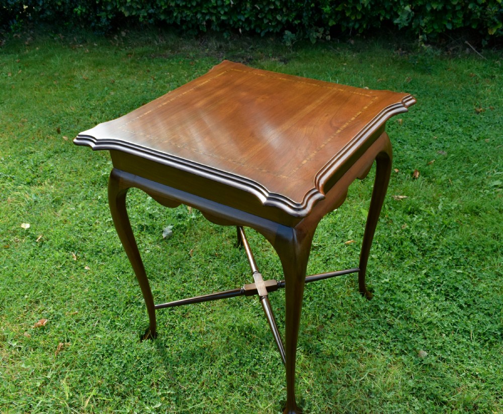 Edwardian Mahogany & Satinwood Centre Table View XIII
