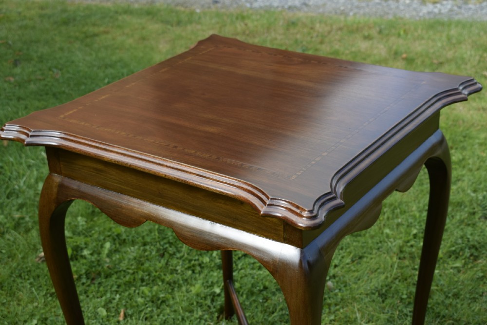 Edwardian Mahogany & Satinwood Centre Table View XIV
