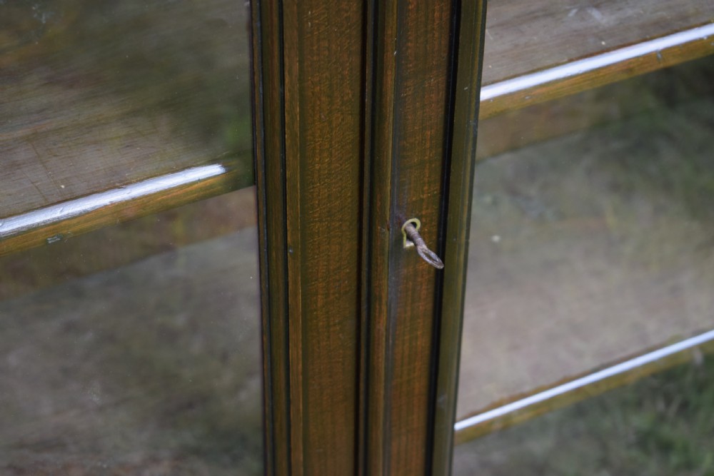 Edwardian Oak Glazed Bookcase View XVII
