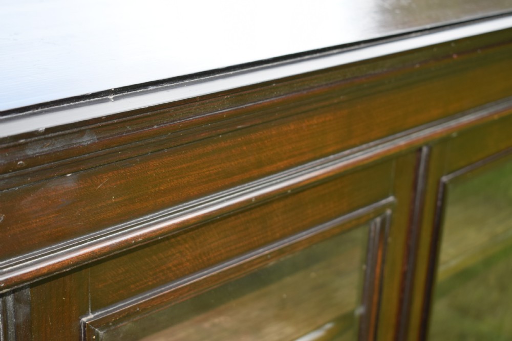 Edwardian Oak Glazed Bookcase View XVIII