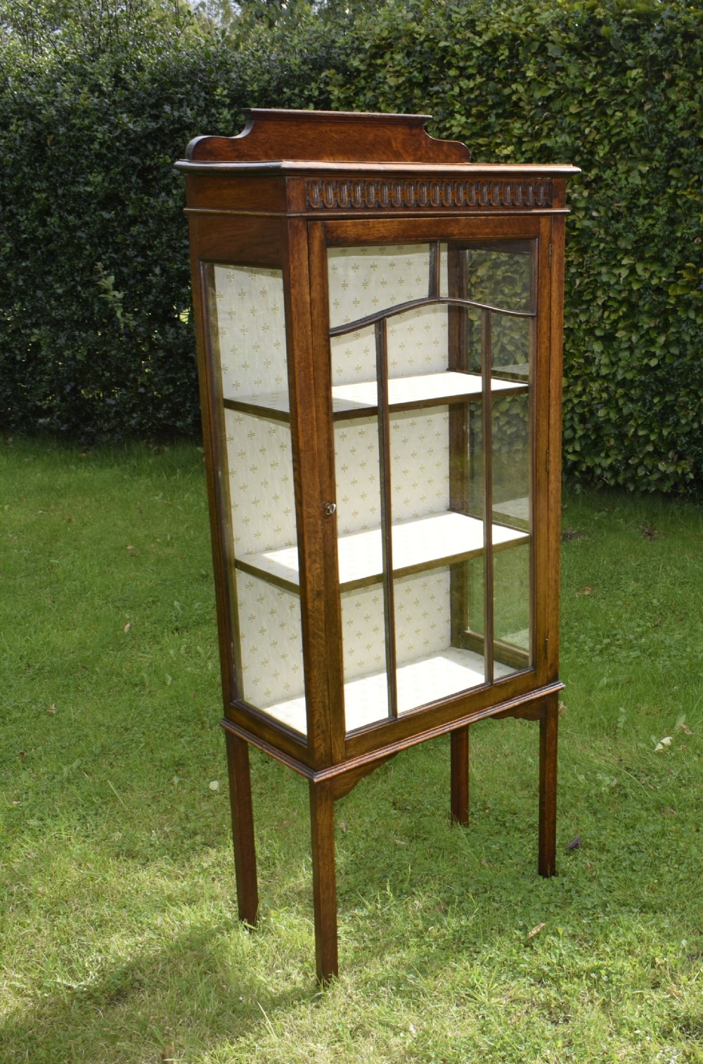 Early 20th Century Oak Display Cabinet View VIII
