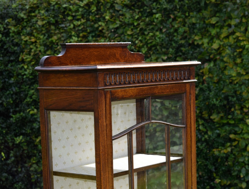 Early 20th Century Oak Display Cabinet View IX