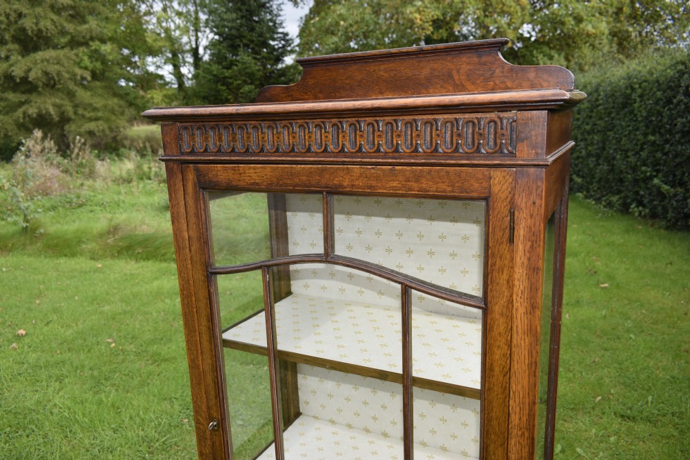Early 20th Century Oak Display Cabinet View XIII