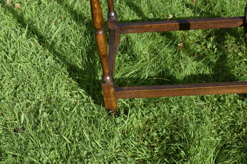 Early 20th Century Oak Lamp Table View VII