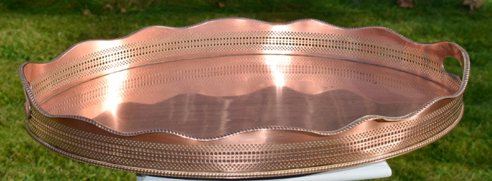 Early 20th Century Copper Oval Tray View II