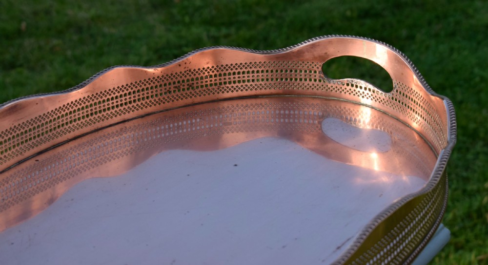 Early 20th Century Copper Oval Tray View V