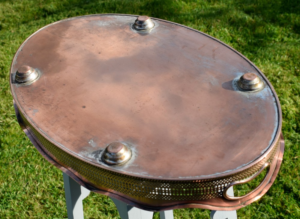 Early 20th Century Copper Oval Tray View XII
