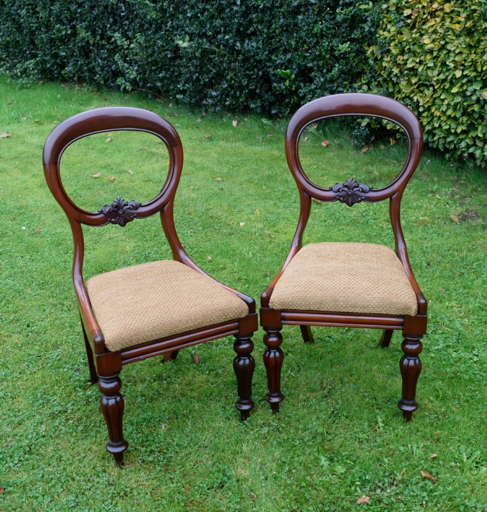 Pair of Quality Mahogany Victorian Chairs View III