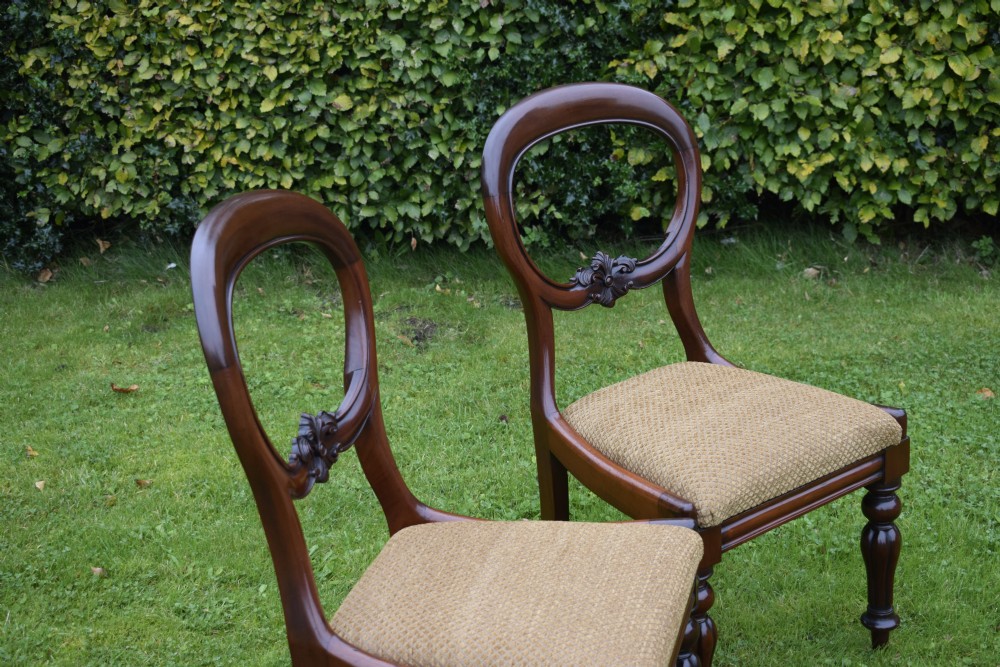 Pair of Quality Mahogany Victorian Chairs View V
