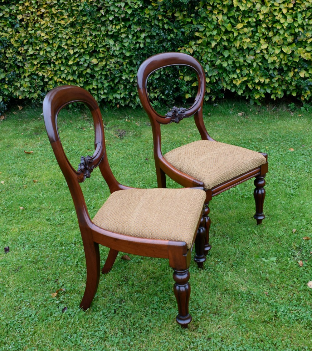 Pair of Quality Mahogany Victorian Chairs View VI