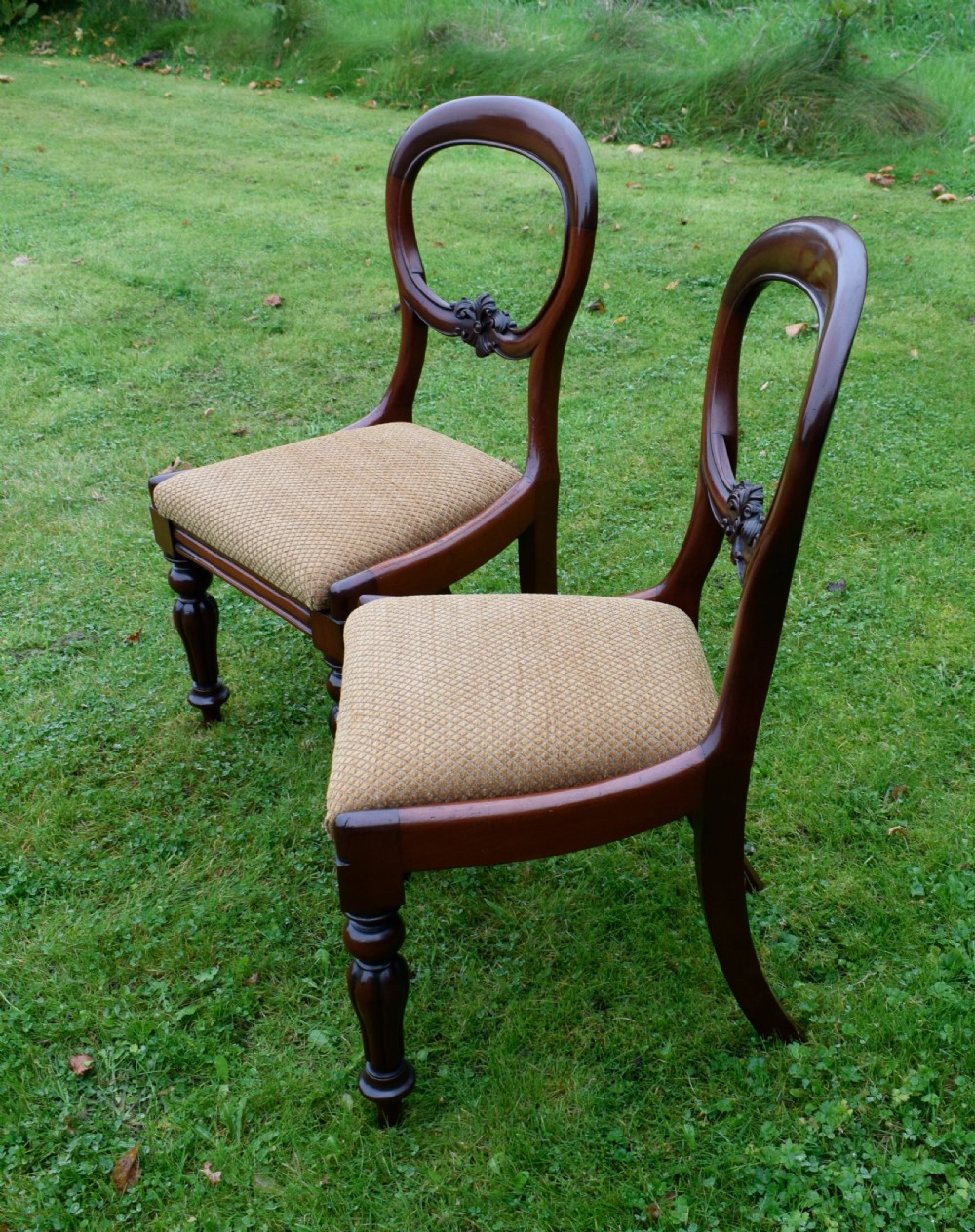 Pair of Quality Mahogany Victorian Chairs View X