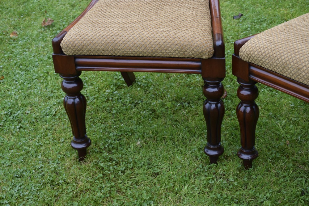 Pair of Quality Mahogany Victorian Chairs View XV