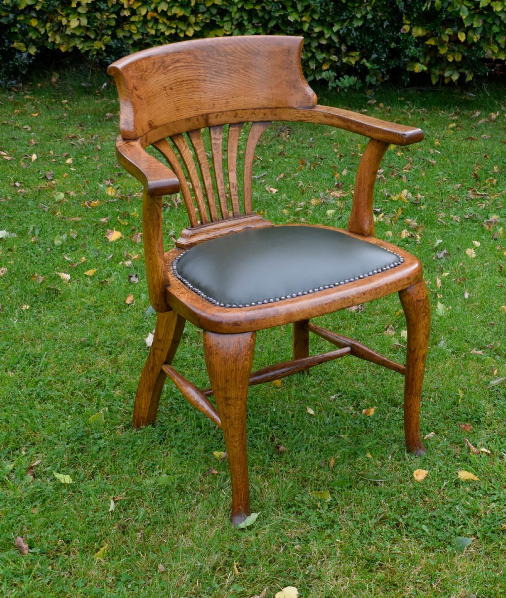 Victorian Oak Desk Chair / Office Chair