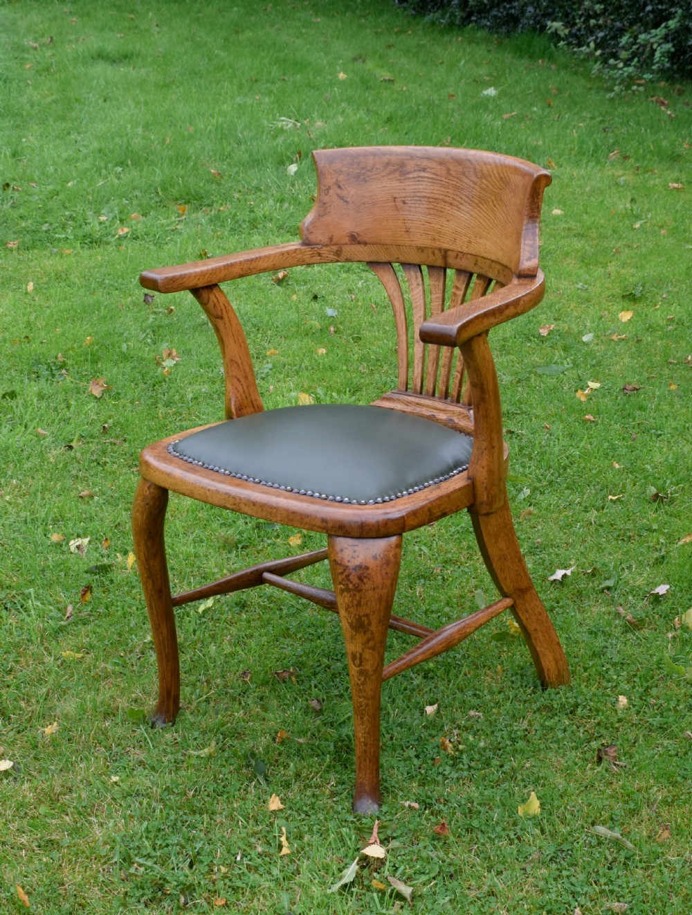 Victorian Oak Desk Chair / Office Chair View VIII